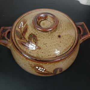 Vintage Otagiri Harvest Wheat Stoneware Casserole Dish